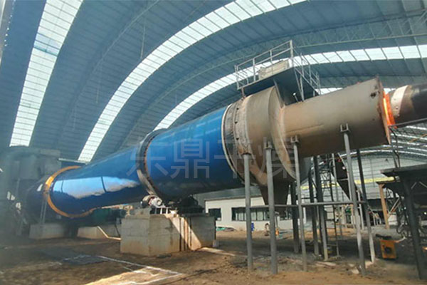陜西寶雞煤泥烘干機項目運行現場